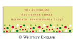 Whitney English Address Labels - Holiday Carter Dot (Holiday) (615217)